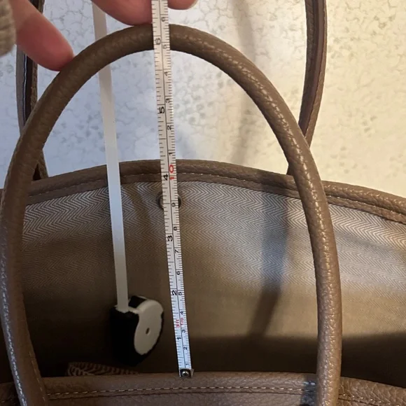 Brown Leather Tote Bag designer inspired - Picture 9 of 13